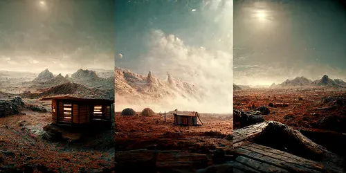 Planet Landscapes generated by midjourney