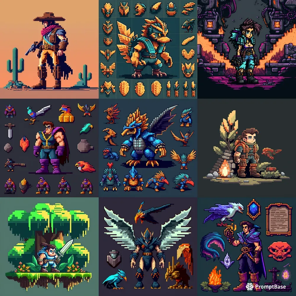 Pixel Art Characters