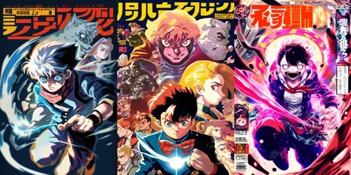 Original Anime  Manga Illustrations generated by midjourney