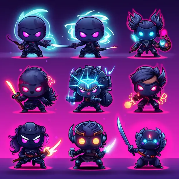 Chibi Samurai Characters