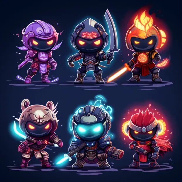 Chibi Samurai Characters