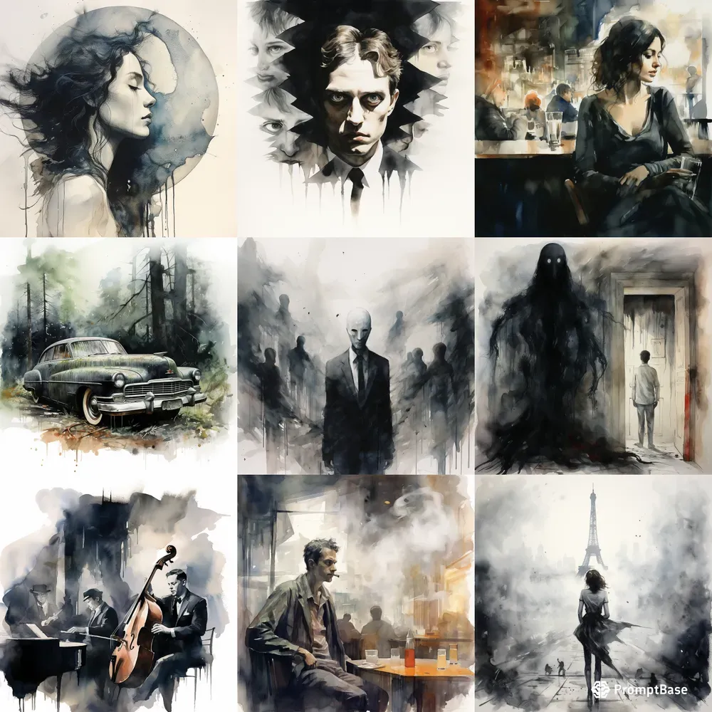 Disturbing Watercolor Paintings