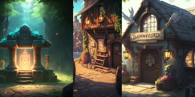 Splash Art Sceneries generated by undefined