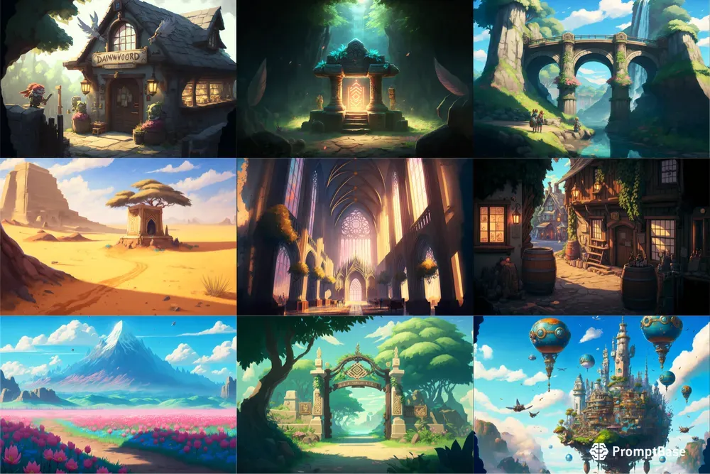 Splash Art Sceneries