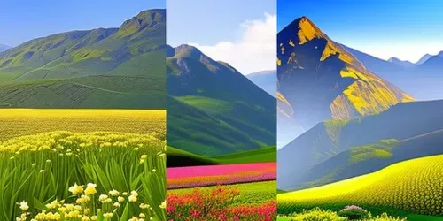 Spring Landscapes generated by stable-diffusion