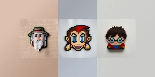 Embroidery Patterns In 8-bit Style generated by midjourney