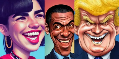 Facial Caricatures generated by midjourney