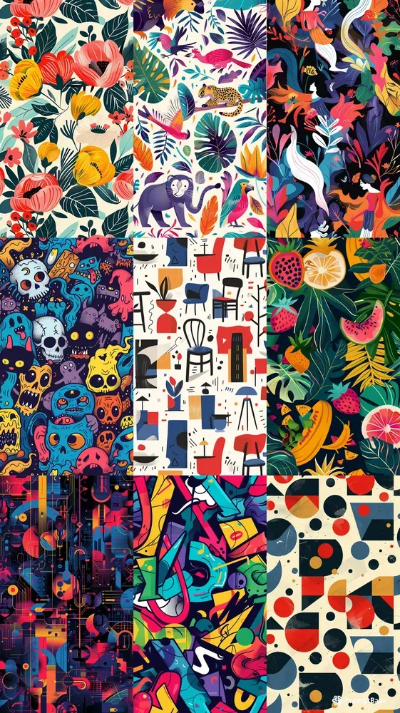 Dynamic Pattern Illustrations