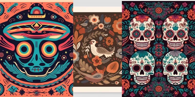 Mexican Folk Art Prints generated by undefined