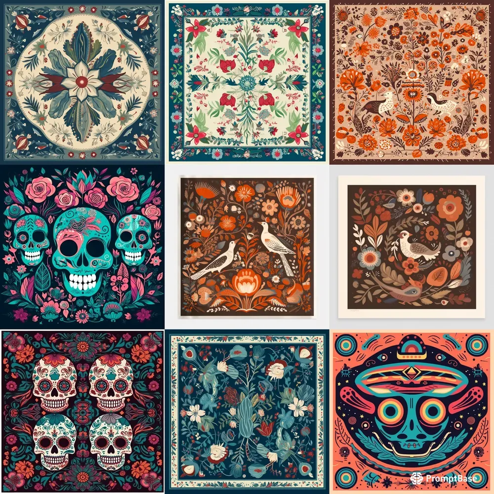 Mexican Folk Art Prints