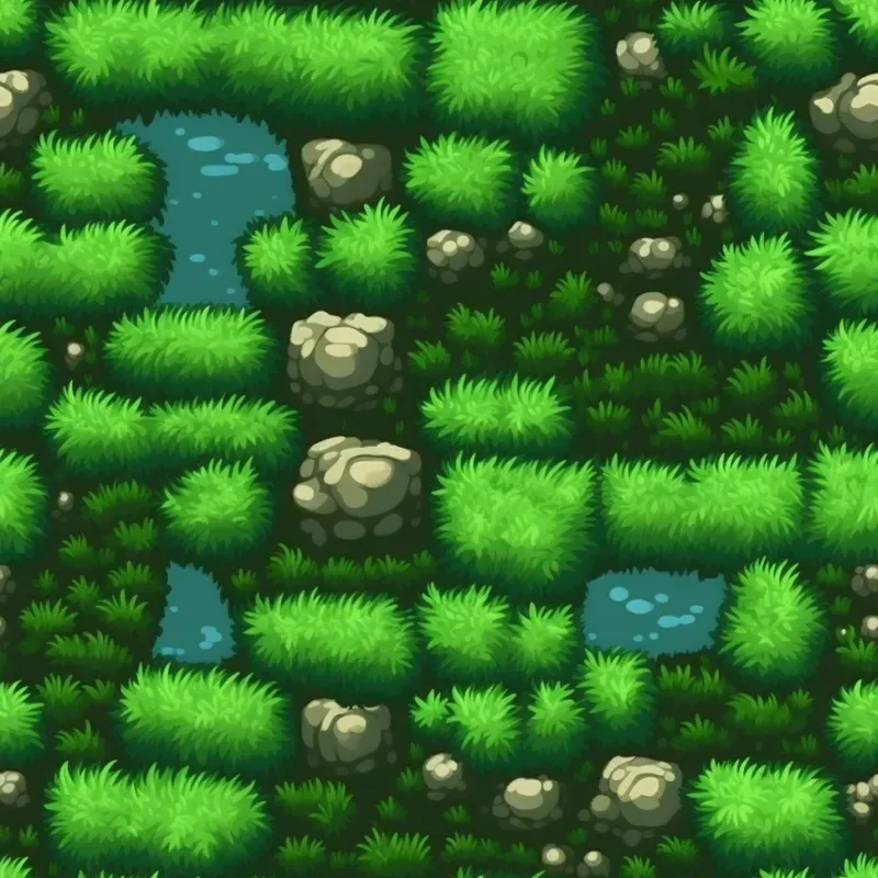 Seamless Retro-inspired Game Textures