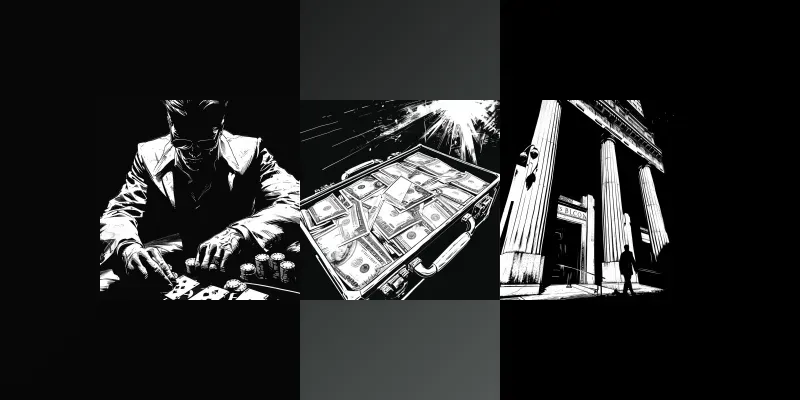 Black And White Noir Comic generated by undefined