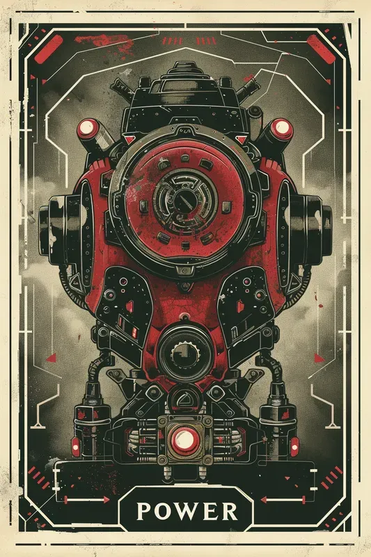 Retro Sci-fi Poster Wall Art