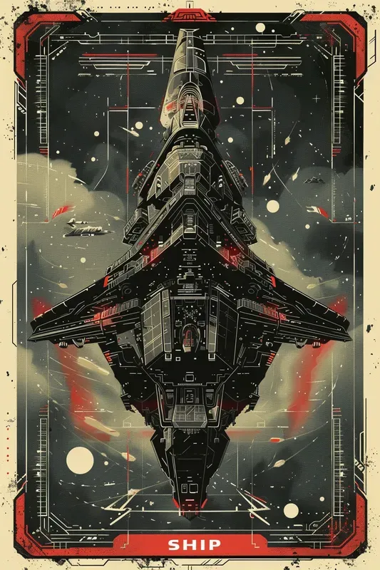 Retro Sci-fi Poster Wall Art