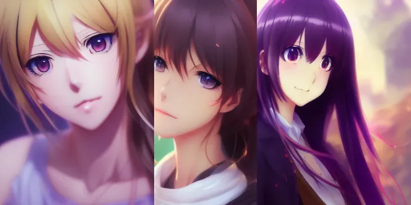 Anime Portraits generated by undefined