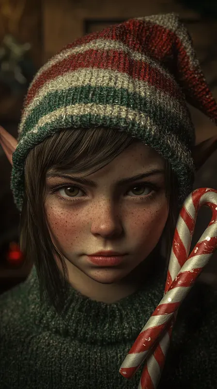 Christmas Portraits In Anime Style