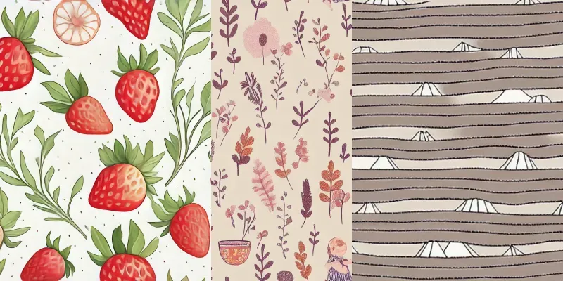 Seamless Tile Pattern Wallpapers generated by undefined