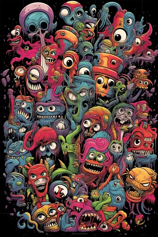 Crazy T-shirt  Designs Vibrant