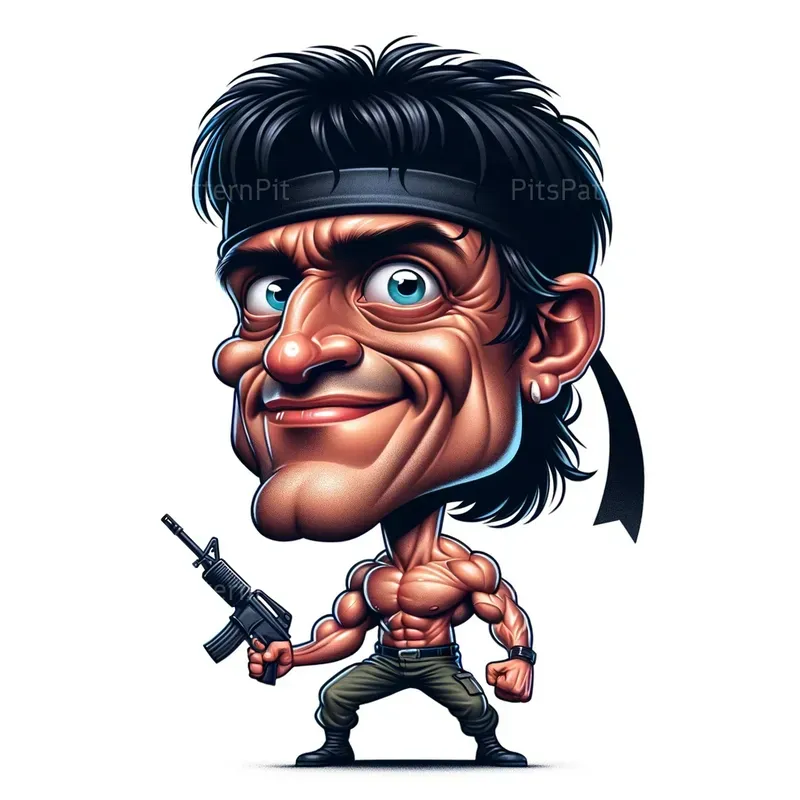 Anime-style Celebrity Caricature Art