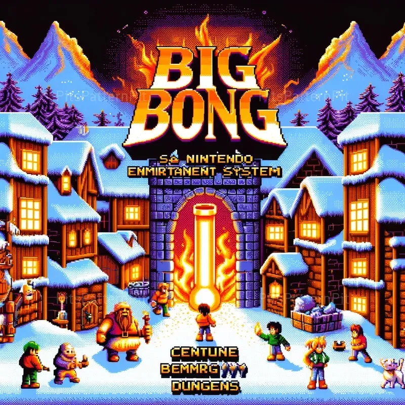 Nostalgic 16-bit Illustration Visuals