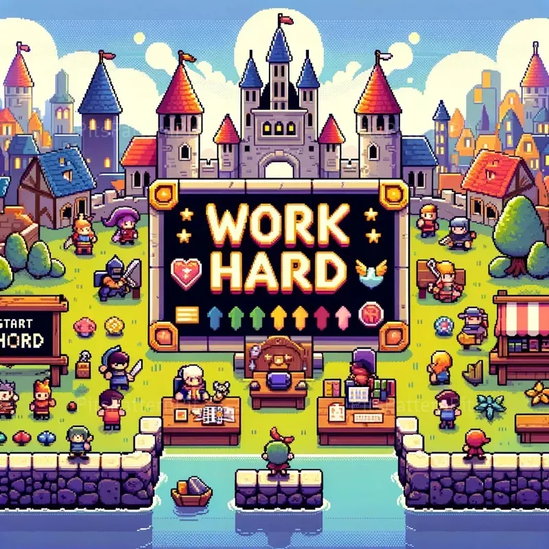 Nostalgic 16-bit Illustration Visuals