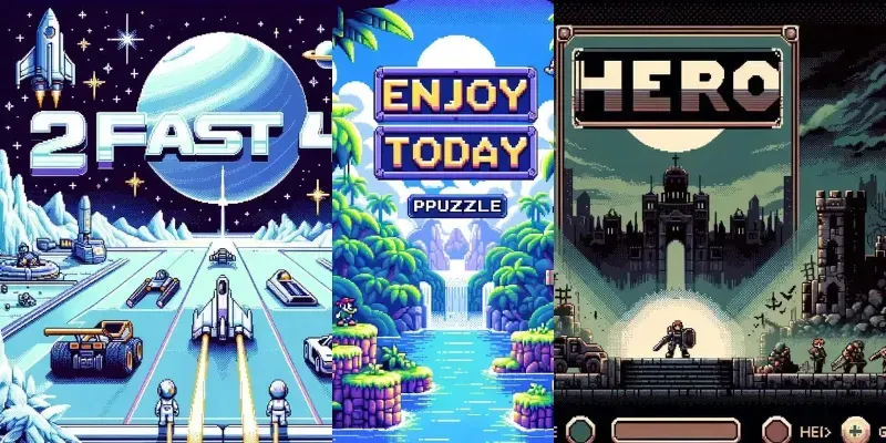 Nostalgic 16-bit Illustration Visuals generated by undefined