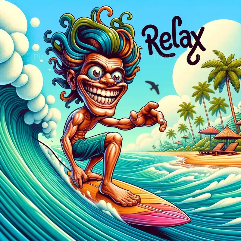 Funny Caricatures In Motion Messages