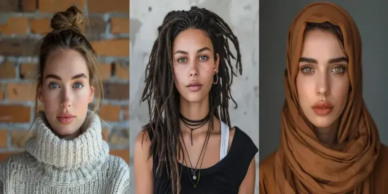 Female Editorial Studio Photographys generated by undefined