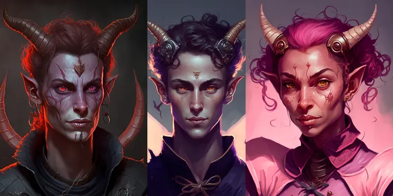 Dnd Tieflings generated by undefined