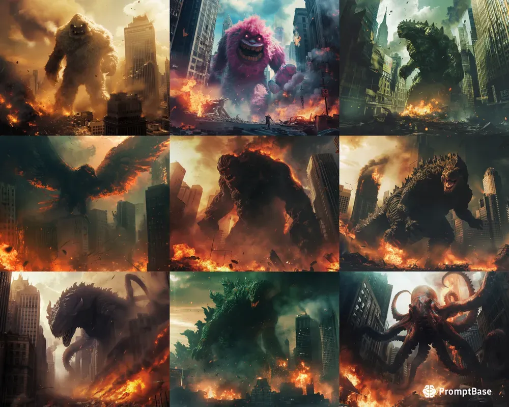 Monsters Destroying Cities