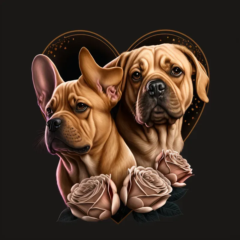 Animal Illustrations In Love