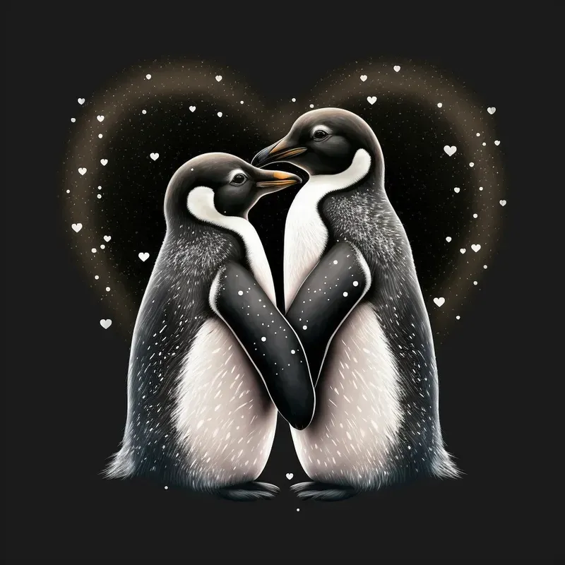Animal Illustrations In Love