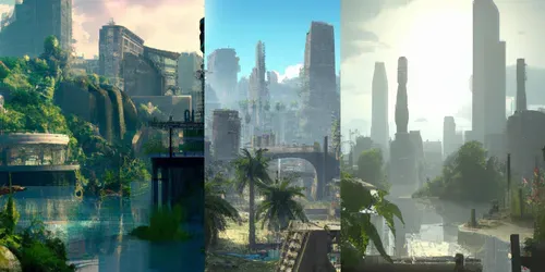 Jungle Cities generated by dalle