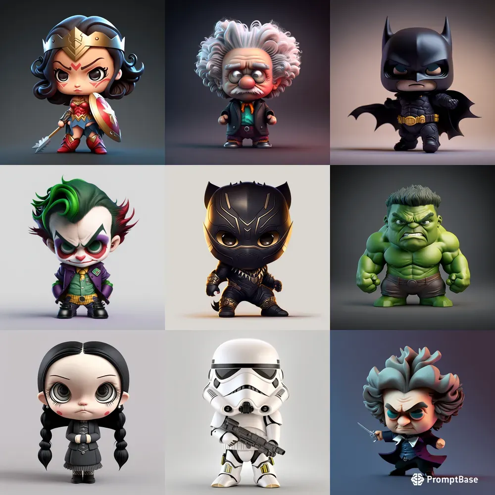 Characters To 3D Figurines