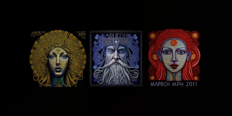 Ancient Calendar Gods & Goddesses  generated by undefined