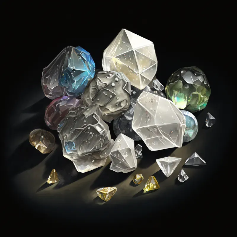 Groups Of Valuable Items Fantasy Game Art Assets