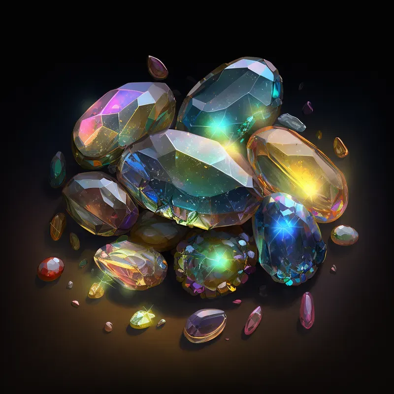 Groups Of Valuable Items Fantasy Game Art Assets