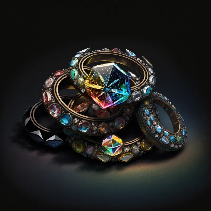 Groups Of Valuable Items Fantasy Game Art Assets