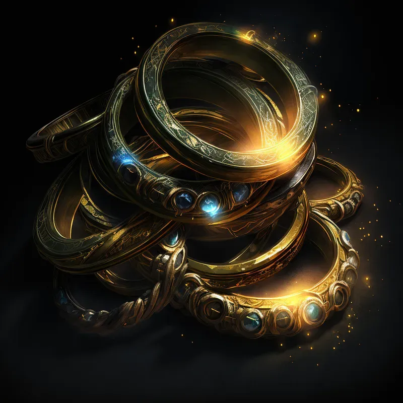 Groups Of Valuable Items Fantasy Game Art Assets