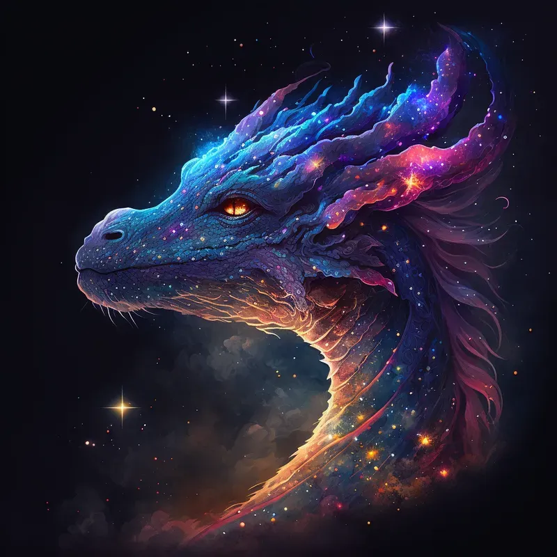 Celestial Creatures And Fantastical Beasts In The Skies