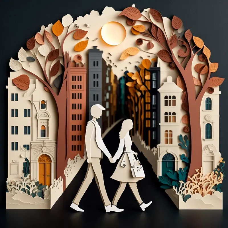 Papercraft Everyday Scenes