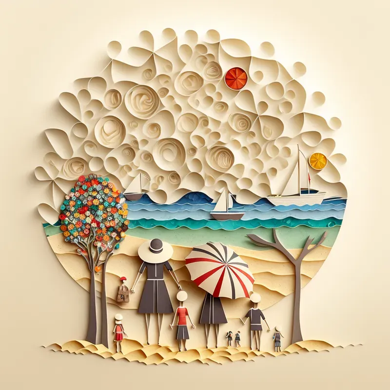 Papercraft Everyday Scenes