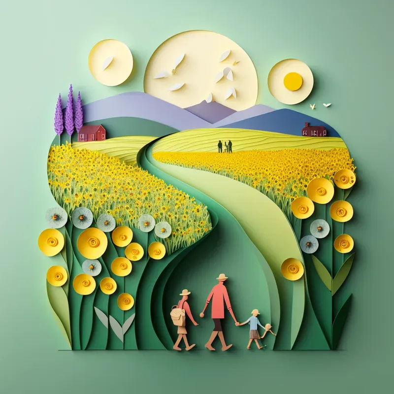 Papercraft Everyday Scenes