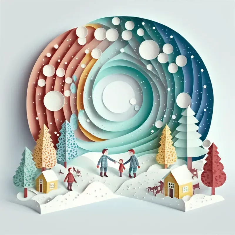 Papercraft Everyday Scenes