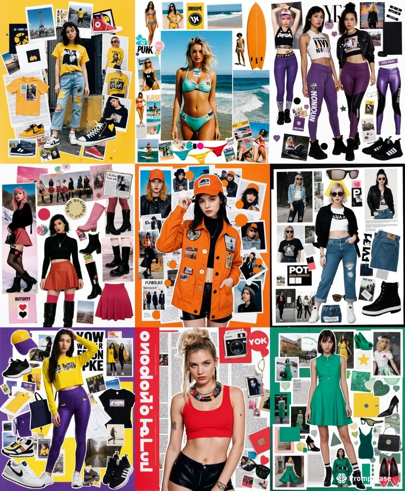 Fashion Collage Moodboards