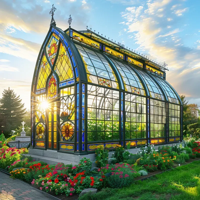 Stained Glass Buildings