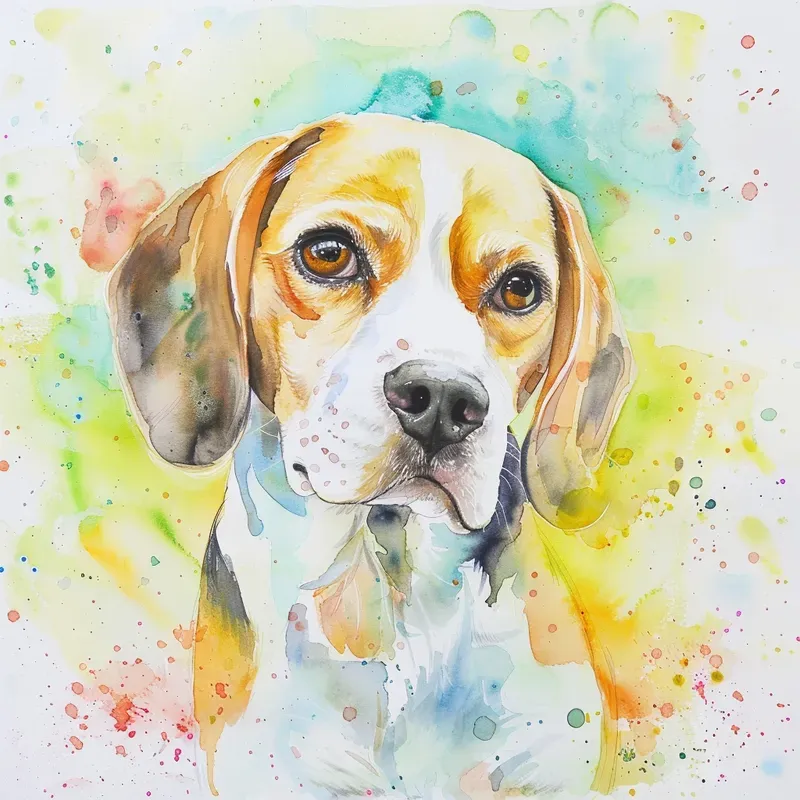 Watercolour Dog Portraits