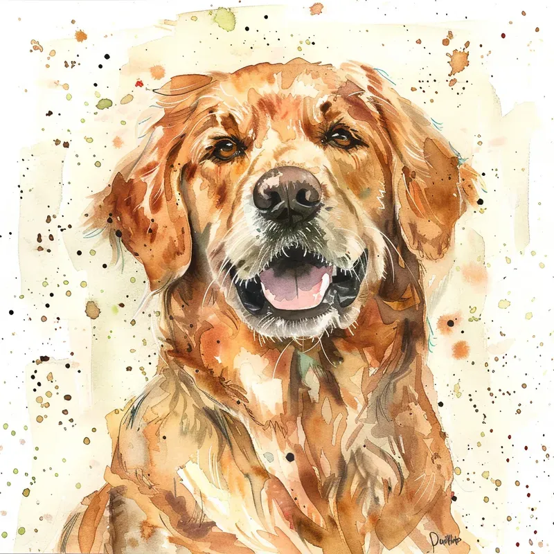 Watercolour Dog Portraits