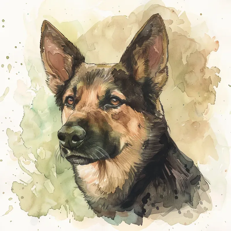 Watercolour Dog Portraits