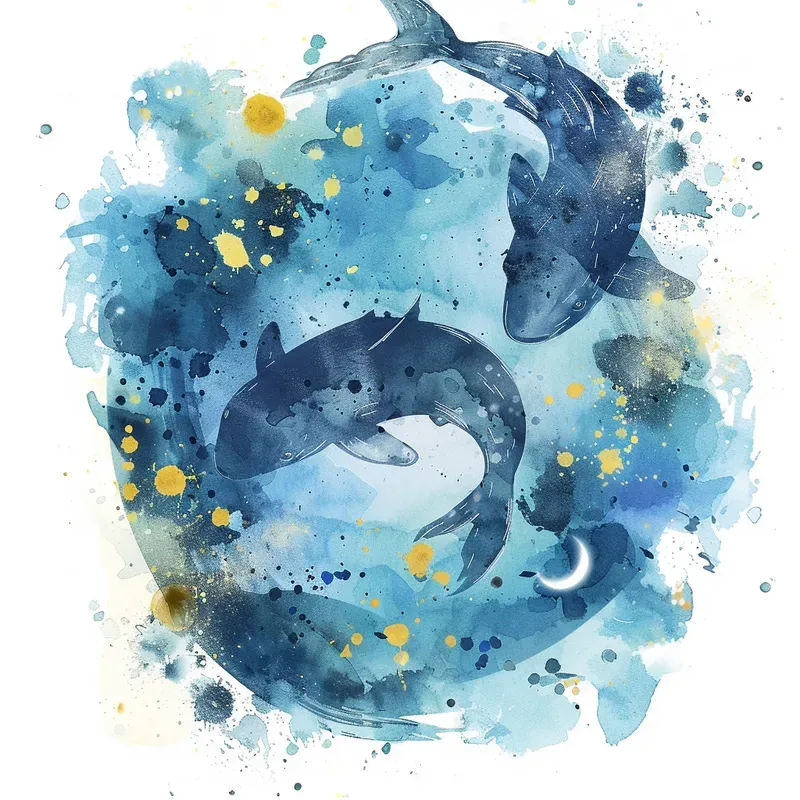 Watercolour Zodiac Signs